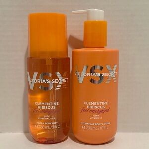 Victoria’s Secret NEW Clementine Hibiscus Body Lotion & Hair & Body Mist